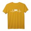 Kuh Herzschlag T-Shirt für Kuhliebende Mütter - Lustiges Tier-Outfit für Bauern, Rodeos & Auktionen