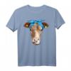 Hipster Kuh Kühe Stall Bauernhof Shirt – Lustiges Party T-Shirt für Kuh- und Bauernhof-Liebhaber