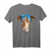 Hipster Kuh Kühe Stall Bauernhof Shirt – Lustiges Party T-Shirt für Kuh- und Bauernhof-Liebhaber