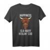 Happiness Is A Harry Heilan' Coo T Shirt Hochland Kuh - Lustiges Geschenk für Kuhliebhaber, Milchbauern & Familienmitglieder