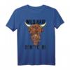 Wild Hair Don't Care T-Shirt - Witziges Geschenk für Haar- und Tierliebhaber, Hipster, Lockenkopf & Schottische Hochlandkühe