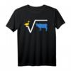 Lustiges Wurzelfunktion T-Shirt: N-te Wurzel aus q mit Ente und Kuh - Perfekt für Schüler, Lehrer und Mathe-Fans