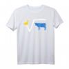 Lustiges Wurzelfunktion T-Shirt: N-te Wurzel aus q mit Ente und Kuh - Perfekt für Schüler, Lehrer und Mathe-Fans