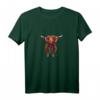 JiMMY Highland-Kuh Aufdruck T-Shirt – Lustiges und bezauberndes Tiermotiv, perfektes Geschenk für Geburtstage, Weihnachten und Tierliebhaber