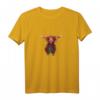JiMMY Highland-Kuh Aufdruck T-Shirt – Lustiges und bezauberndes Tiermotiv, perfektes Geschenk für Geburtstage, Weihnachten und Tierliebhaber