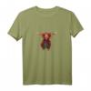JiMMY Highland-Kuh Aufdruck T-Shirt – Lustiges und bezauberndes Tiermotiv, perfektes Geschenk für Geburtstage, Weihnachten und Tierliebhaber