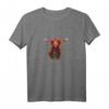 JiMMY Highland-Kuh Aufdruck T-Shirt – Lustiges und bezauberndes Tiermotiv, perfektes Geschenk für Geburtstage, Weihnachten und Tierliebhaber