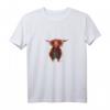 JiMMY Highland-Kuh Aufdruck T-Shirt – Lustiges und bezauberndes Tiermotiv, perfektes Geschenk für Geburtstage, Weihnachten und Tierliebhaber