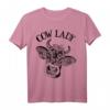 Cow Lady T-Shirt Mandala Kuh Landwirtin Geschenk - Perfekt für Bäuerinnen, Tierliebhaberinnen und Landwirtschaftsmesse