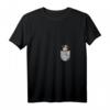 Damen Kuh in der Tasche Tier Pocket Animal T-Shirt mit V-Ausschnitt – Lustiges Kuh Design für Tierliebhaber, Kinder & Erwachsene, perfektes Geschenk für Zoo- und Wildparkbesuche