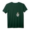 Damen Kuh in der Tasche Tier Pocket Animal T-Shirt mit V-Ausschnitt – Lustiges Kuh Design für Tierliebhaber, Kinder & Erwachsene, perfektes Geschenk für Zoo- und Wildparkbesuche