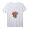 Damen Schottisches Hochlandrind Kuhkopf Kühe Landwirt Lustiges Kuh T-Shirt mit V-Ausschnitt – Perfektes Geschenk für Landwirte und Kuhliebhaber