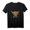 BRYaN Hochland-Kuh Aufdruck T-Shirt – Lustiges und süßes Tier-Design, perfektes Geschenk für Geburtstage, Weihnachten, Bauernhof- und Tierliebhaber
