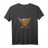 BRYaN Hochland-Kuh Aufdruck T-Shirt – Lustiges und süßes Tier-Design, perfektes Geschenk für Geburtstage, Weihnachten, Bauernhof- und Tierliebhaber