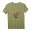 BRYaN Hochland-Kuh Aufdruck T-Shirt – Lustiges und süßes Tier-Design, perfektes Geschenk für Geburtstage, Weihnachten, Bauernhof- und Tierliebhaber