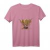 BRYaN Hochland-Kuh Aufdruck T-Shirt – Lustiges und süßes Tier-Design, perfektes Geschenk für Geburtstage, Weihnachten, Bauernhof- und Tierliebhaber
