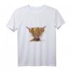 BRYaN Hochland-Kuh Aufdruck T-Shirt – Lustiges und süßes Tier-Design, perfektes Geschenk für Geburtstage, Weihnachten, Bauernhof- und Tierliebhaber