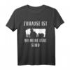 Lustiges Kuh T-Shirt - Zuhause ist wo meine Küche sind für Bauern, Kuhliebhaber & Landwirte, perfekt als Geschenk für Geburtstag & Weihnachten