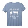 Lustiges Kuh T-Shirt - Zuhause ist wo meine Küche sind für Bauern, Kuhliebhaber & Landwirte, perfekt als Geschenk für Geburtstag & Weihnachten