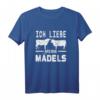 Ich liebe meine Mädels Damen Geschenk Kuh T-Shirt – Perfektes Tierliebhaber-Design für Landwirte, Bauern und Kuh-Fans