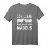 Ich liebe meine Mädels Damen Geschenk Kuh T-Shirt – Perfektes Tierliebhaber-Design für Landwirte, Bauern und Kuh-Fans