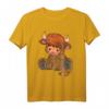 Schottische Highland Kuh Liebhaber Niedliche Kuh Highland Kuh T-Shirt für Damen und Herren