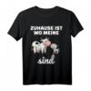 Zuhause ist, wo meine Kühe sind T-Shirt – Lustiges Kuh-Motiv, ideales Geschenk für Kuhhalter, Züchter & Tierliebhaber zu Geburtstag oder Weihnachten