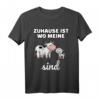 Zuhause ist, wo meine Kühe sind T-Shirt – Lustiges Kuh-Motiv, ideales Geschenk für Kuhhalter, Züchter & Tierliebhaber zu Geburtstag oder Weihnachten