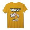 Zuhause ist, wo meine Kühe sind T-Shirt – Lustiges Kuh-Motiv, ideales Geschenk für Kuhhalter, Züchter & Tierliebhaber zu Geburtstag oder Weihnachten