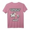 Zuhause ist, wo meine Kühe sind T-Shirt – Lustiges Kuh-Motiv, ideales Geschenk für Kuhhalter, Züchter & Tierliebhaber zu Geburtstag oder Weihnachten