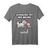 Zuhause ist, wo meine Kühe sind T-Shirt – Lustiges Kuh-Motiv, ideales Geschenk für Kuhhalter, Züchter & Tierliebhaber zu Geburtstag oder Weihnachten
