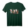 Lustiges Kuh Musik T-Shirt mit Kuhband - Humorvolles Comic Style Shirt für Kinder, Jungen, Mädchen, Damen und Herren als Geschenk