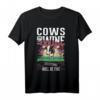 Kühe und Wein Landwirt Bauer Kuhstall T-Shirt – Perfekt für Landwirtinnen, Traktorfahrer & Bauernhofliebhaber