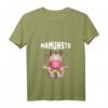 Damen Yoga Namaste Kuh T-Shirt mit V-Ausschnitt – Lustiges Yoga Kuh Geschenk für Yoga-Fans und Landwirte