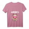 Damen Yoga Namaste Kuh T-Shirt mit V-Ausschnitt – Lustiges Yoga Kuh Geschenk für Yoga-Fans und Landwirte