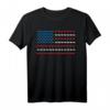 USA Amerikanische Flagge Kuh Bauernhof Tier Rinder Heifer Ranch T-Shirt – Patriotisches Landwirt Outfit für 4. Juli & Cowboys