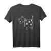 Lustiges quadratisches Kuh T-Shirt mit Comic-Style Rind Motiv – Perfektes Geschenk für Kinder, Jugendliche und Tierliebhaber zu Geburtstag und Weihnachten