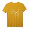 Lustiges quadratisches Kuh T-Shirt mit Comic-Style Rind Motiv – Perfektes Geschenk für Kinder, Jugendliche und Tierliebhaber zu Geburtstag und Weihnachten