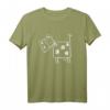 Lustiges quadratisches Kuh T-Shirt mit Comic-Style Rind Motiv – Perfektes Geschenk für Kinder, Jugendliche und Tierliebhaber zu Geburtstag und Weihnachten