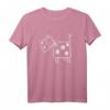 Lustiges quadratisches Kuh T-Shirt mit Comic-Style Rind Motiv – Perfektes Geschenk für Kinder, Jugendliche und Tierliebhaber zu Geburtstag und Weihnachten