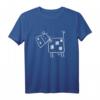 Lustiges quadratisches Kuh T-Shirt mit Comic-Style Rind Motiv – Perfektes Geschenk für Kinder, Jugendliche und Tierliebhaber zu Geburtstag und Weihnachten