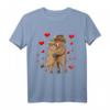 Schottisches Hochlandrind Valentinstag T-Shirt – Lustiges Kuh-Design für Tierliebhaber, Bauern und Züchter