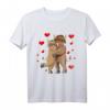 Schottisches Hochlandrind Valentinstag T-Shirt – Lustiges Kuh-Design für Tierliebhaber, Bauern und Züchter