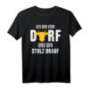 Dorfkind T-Shirt mit Traktor und Kuh Motiv – Lustiges Geschenk für Landwirte, Bauernhofliebhaber und Dorfkinder
