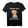 Scottish Highland Cow Shirt für Frauen - Schottisches Kuh T-Shirt als Geschenkidee für Highland Cow Fans