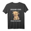 Scottish Highland Cow Shirt für Frauen - Schottisches Kuh T-Shirt als Geschenkidee für Highland Cow Fans