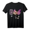 Boo Halloween Kostüm T-Shirt mit Spinnen, Geistern, Kürbissen & Hexenhut – Perfekt für Ihre Halloween-Party und Gruselfeiern