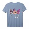 Boo Halloween Kostüm T-Shirt mit Spinnen, Geistern, Kürbissen & Hexenhut – Perfekt für Ihre Halloween-Party und Gruselfeiern