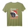 Labrador Frohe Weihnachten T-Shirt – Festliches Geschenk für Hundebesitzer, Hundemamas & -papas mit Nikolausmütze