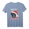 Labrador Frohe Weihnachten T-Shirt – Festliches Geschenk für Hundebesitzer, Hundemamas & -papas mit Nikolausmütze